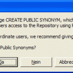 grant create public synonym